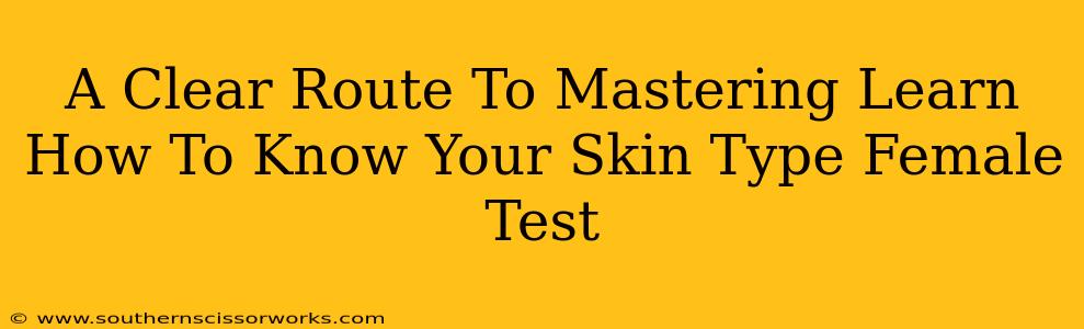 A Clear Route To Mastering Learn How To Know Your Skin Type Female Test